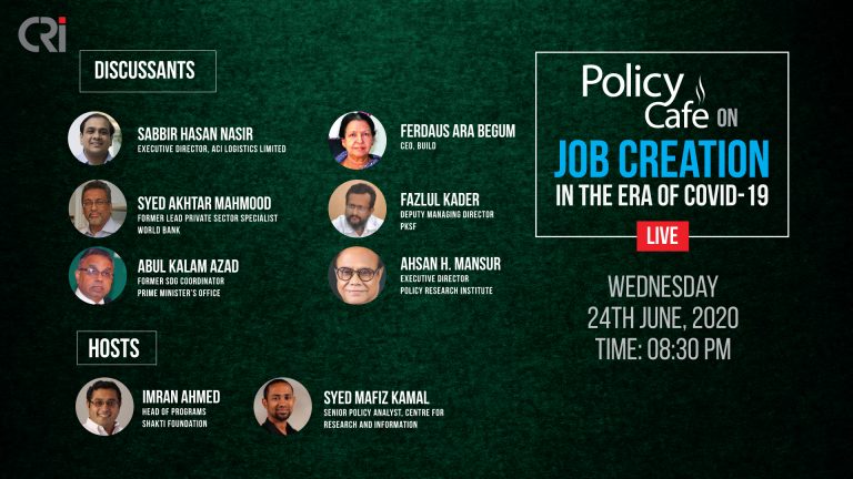 Policy Café on Job Creation in the Era of COVID-19